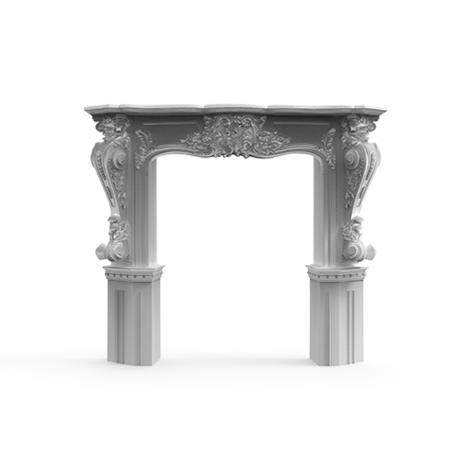 Elegant PU Fireplace Mantel - Affordable Crown Molding Cost