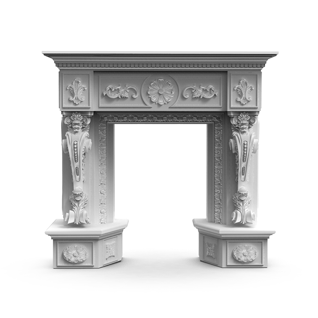 Crown Molding Price BL-004: PU Fireplace Mantel Elegance