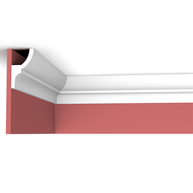 XT-9316 1 1/2 Crown Molding: Minimalist PU Cornice for Modern Interiors