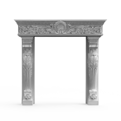 Fake PU fireplace BL-002