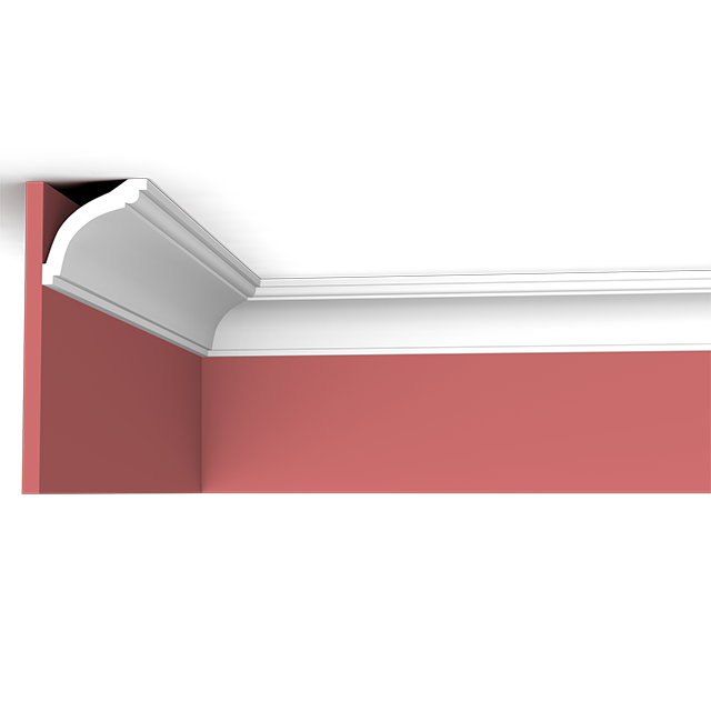 Crown Molding 3 Inch XT-9331: Minimalist PU Plain Cornice Moldings