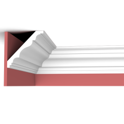 Beaded Crown Molding XT-9327: Modern PU Cornice for Elegant Interiors