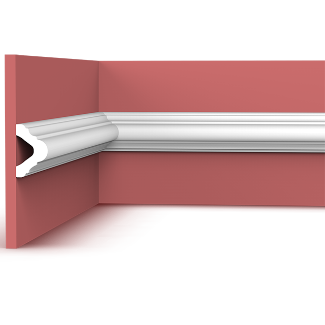 XT-9724 4 1/2 Inch Crown Molding for Modern PU Plain Mouldings