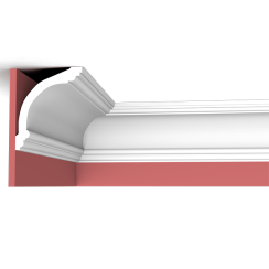 XT-9326 PU Cornice: 1x4 Crown Molding for Modern, Elegant Interiors