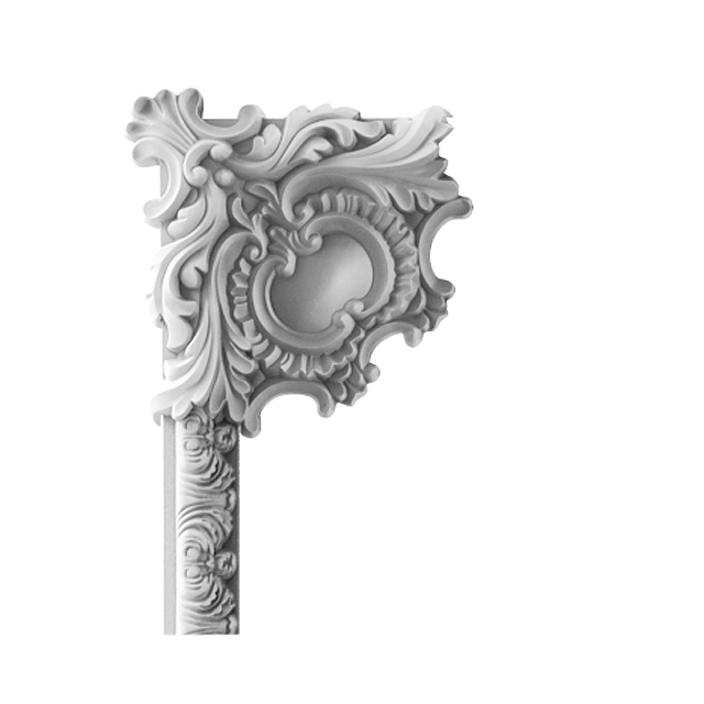 European style PU carved corner trim XT-9632A