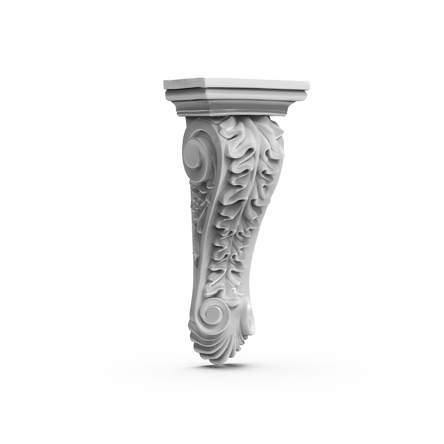 What are some popular designs for exterior decorative brackets?
