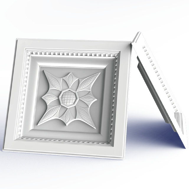 Fireproof Square decorative ceiling lamp panel TH-1703