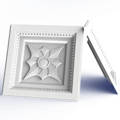 Fireproof Square decorative ceiling lamp panel TH-1703