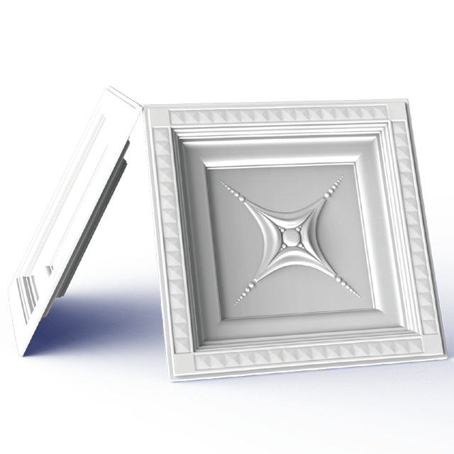 Square decorative ceiling lamp panel TH-1706
