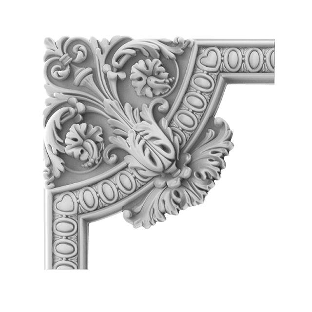 UV-resistant PU carved corner trim XT-9628A