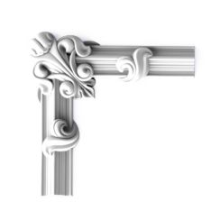 Carved PU door frame decor